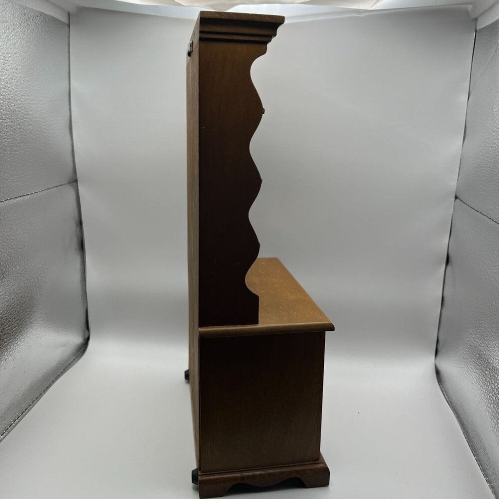 Franklin Mint Colonial Miniature Hutch Display Shelf With Cabinet - Wooden - No - Picture 6 of 8